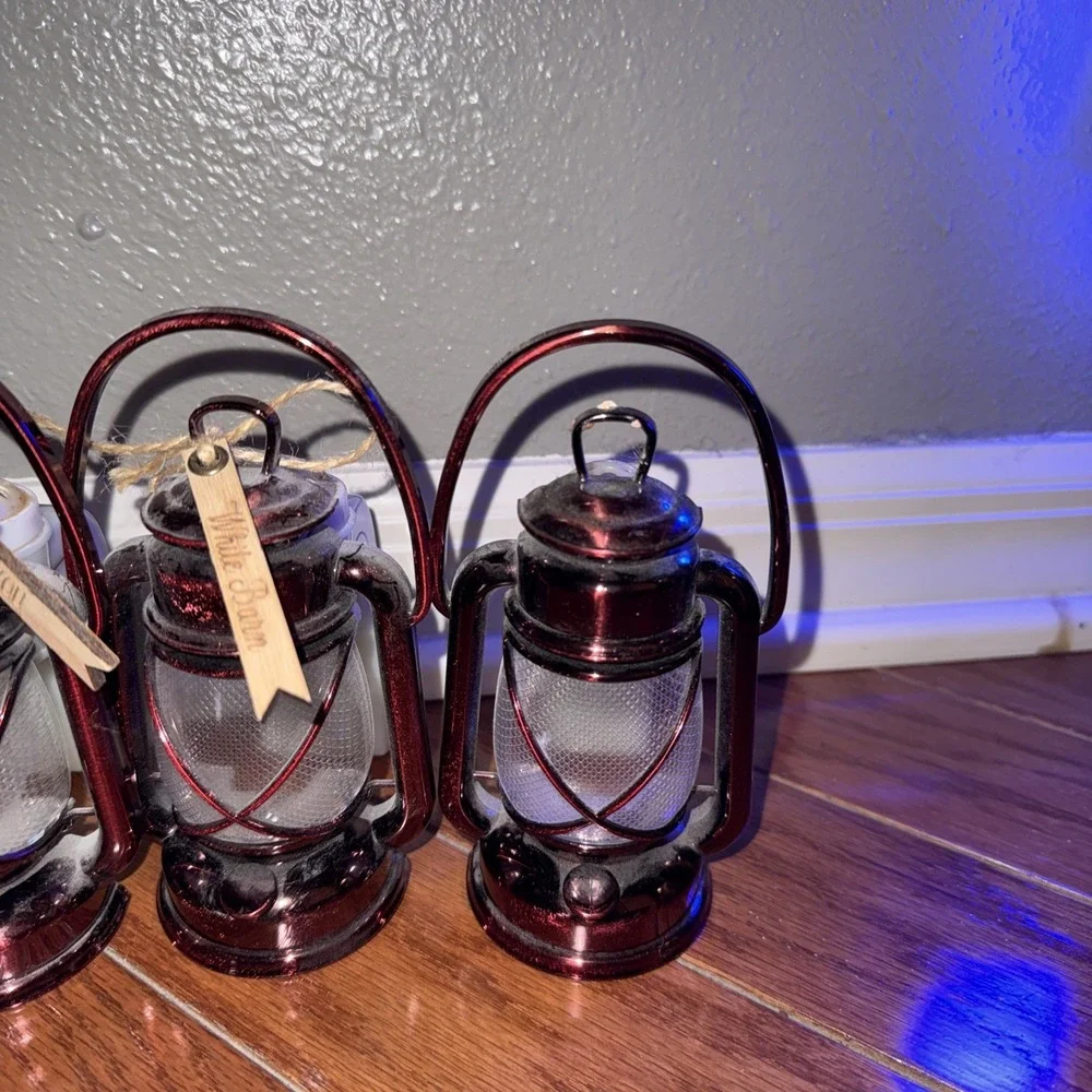 5X Bath & Body Works Red Camping Lantern Wallflower Plug In Diffuser Night Light